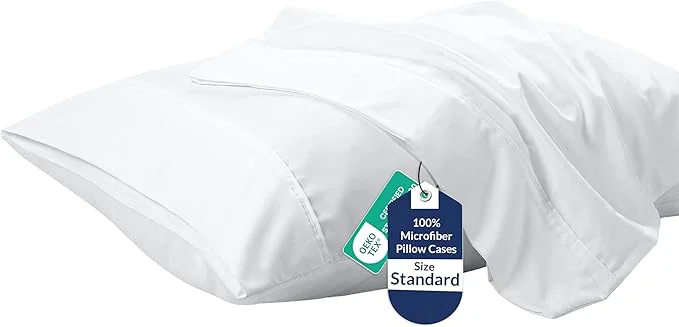 Exclusive Royale Linens Standard Pillowcase Set of 2 Breathable