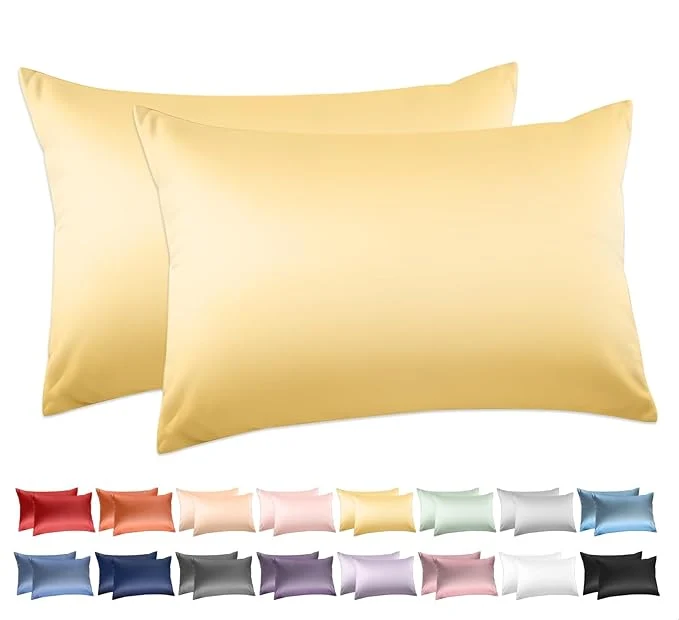 Recyclable Cotton Queen Pillowcases Set of 2 Deep Dream 600 Thread Count Pillow Cases Relaxed
