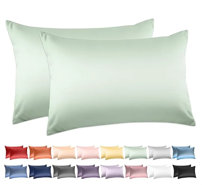 Specialty Cotton Queen Pillowcases Set of 2 Deep Dream 600 Thread Count Pillow Cases World-Class