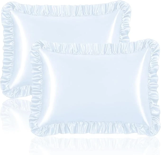High-End Homiest Ruffle Satin Pillowcase Stylish