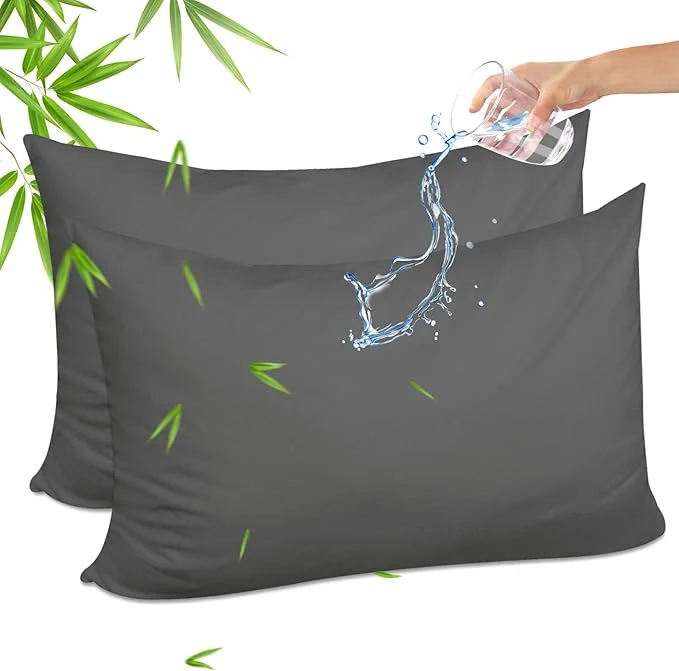 Smart Gogreen Bamboo Rayon Waterproof Pillow Protector Breathable Pillow Cover Prestigious