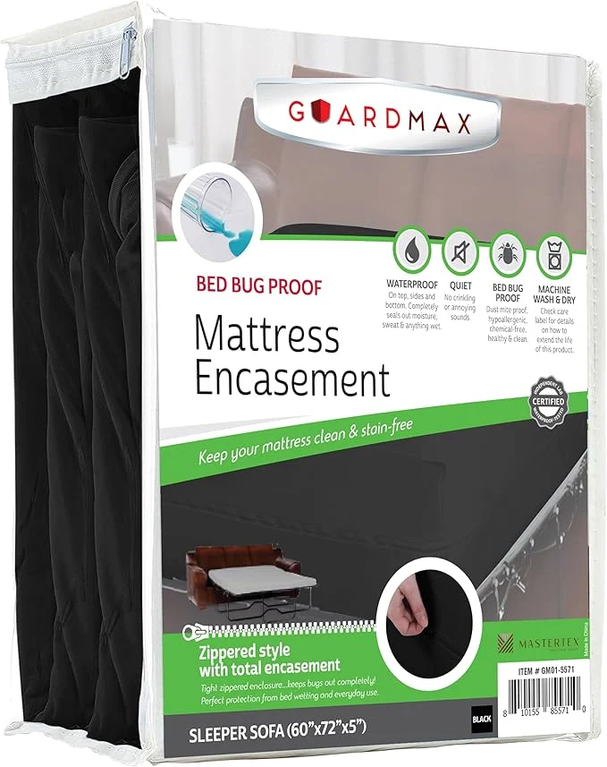 Trendy Guardmax Jersey Knitted Sleeper Sofa Zippered Mattress Encasement Prestigious