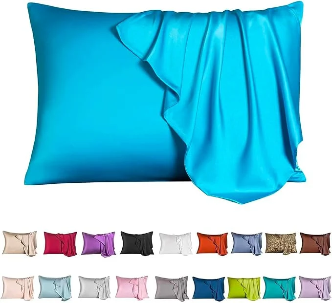 Soft Mulberry Silk Pillowcase for Hair and Skin Queen Size Cooling Silk Pillow Case Durable