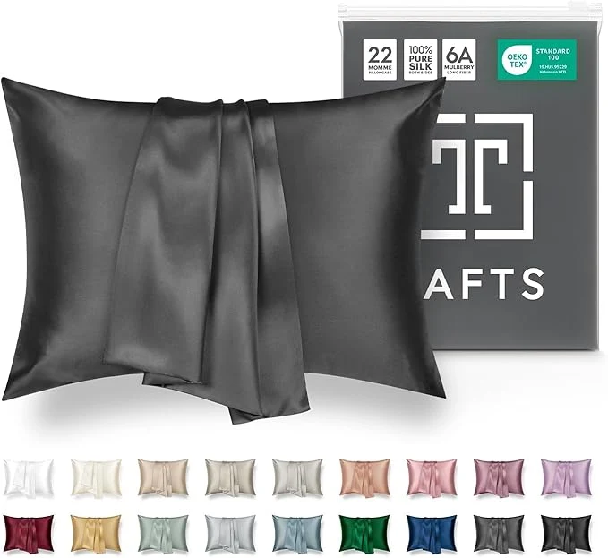 Soft Tafts Pillow Cases – 22mm Pure Mulberry 6A Silk Pillowcase Premium Material
