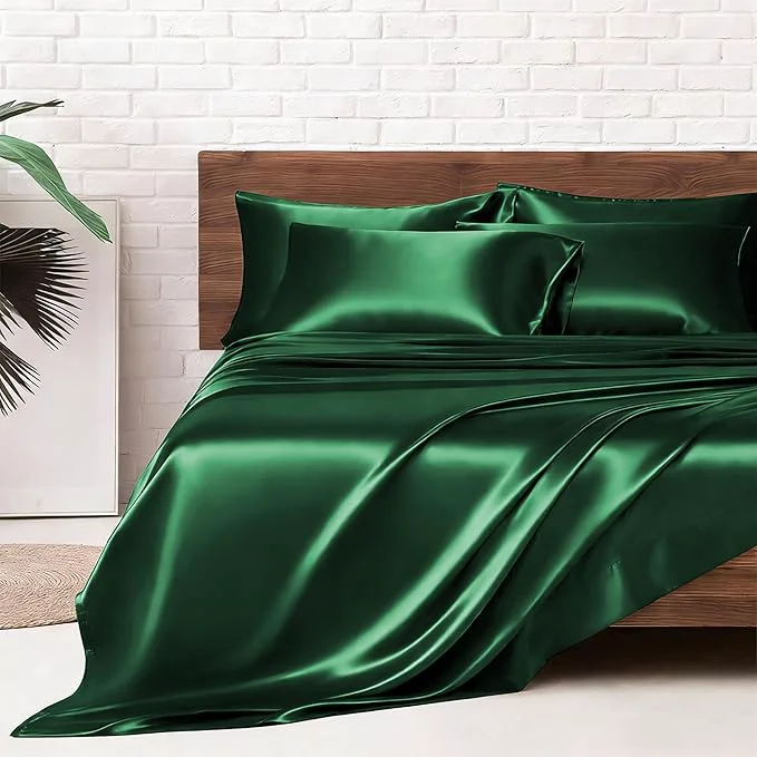 Flexible MR HM Satin Bed Sheets King Size Sheets Set Specialty