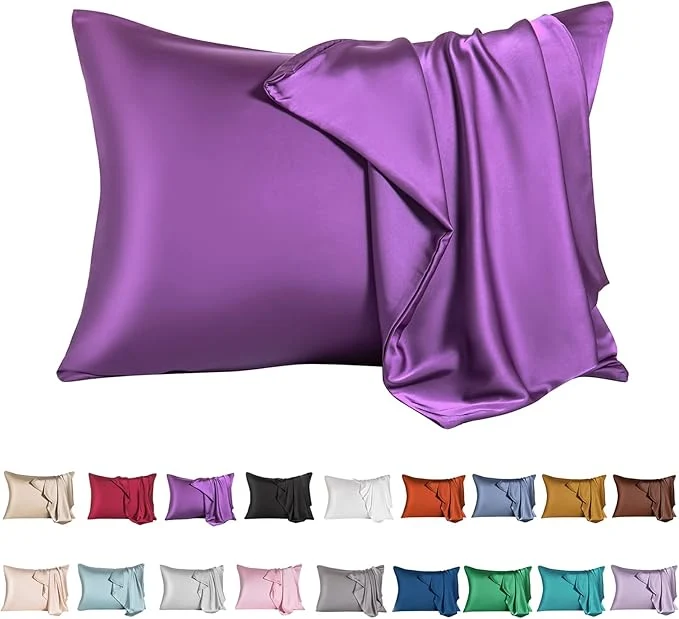 Optimized Mulberry Silk Pillowcase for Hair and Skin Standard Size Cooling Silk Pillow Recyclable