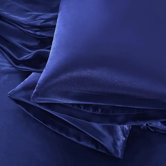 High-Grade Aormenzy Satin Pillow Cases for Women Standard Size Set of 2 Fade Resistant Next-Generation