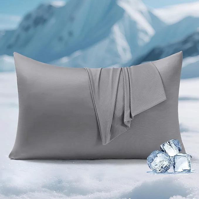 Innovative Elegear Cooling Pillow Cases for Hot Sleepers Soft Silky Pillowcases for Hair Exceptional