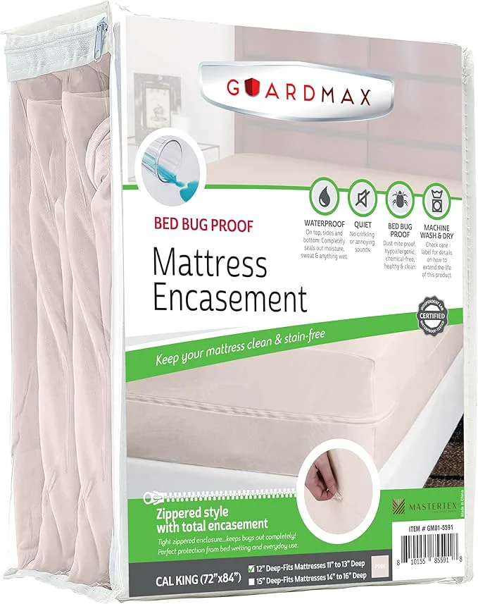 Fast Guardmax Jersey Knitted California King Zippered Mattress Encasement World-Class