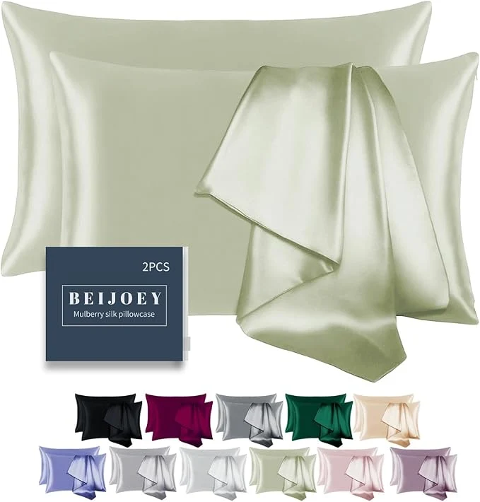 Long-Lasting Mulberry Silk Pillowcase for Hair and Skin Flexible