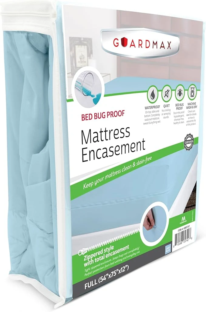 Elegant Guardmax Jersey Knitted Full Zippered Mattress Encasement Reusable