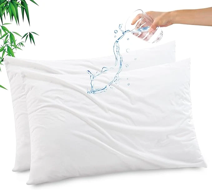 Professional Gogreen Bamboo Rayon Waterproof Pillow Protector Breathable Pillow Cover Organic