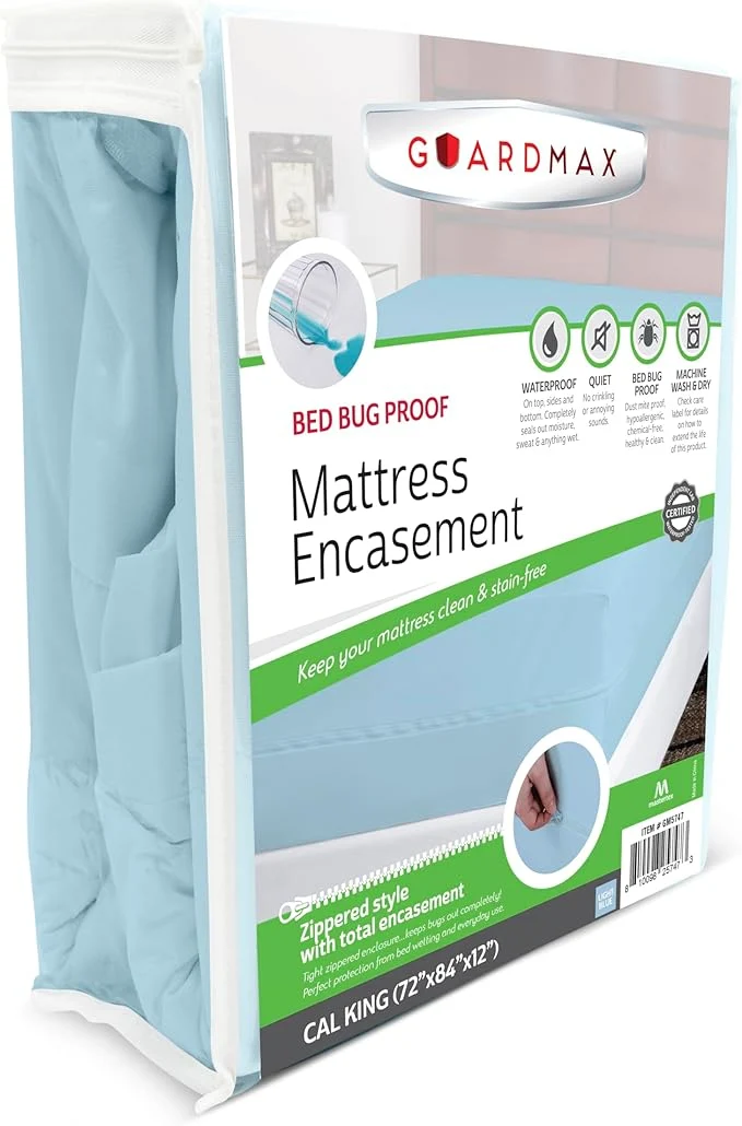 Minimalist Guardmax Jersey Knitted California King Zippered Mattress Encasement Exceptional