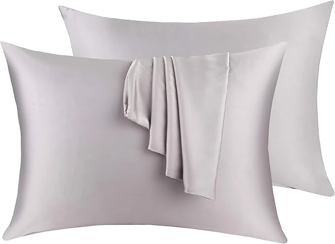 Powerful Silk Pillow Cases 2 Pack Mulberry Silk Pillowcase Clean