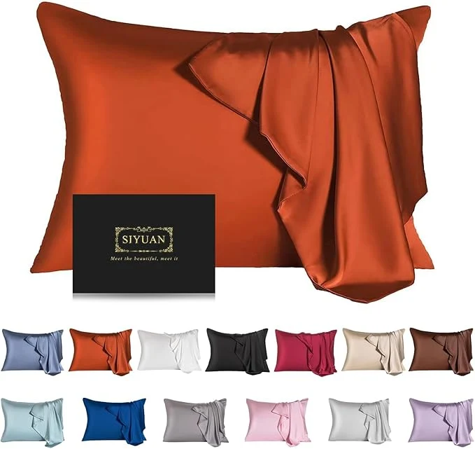 Enhanced Mulberry Silk Pillowcase for Hair and Skin Cooling Silk Pillow Case Fine Crafted