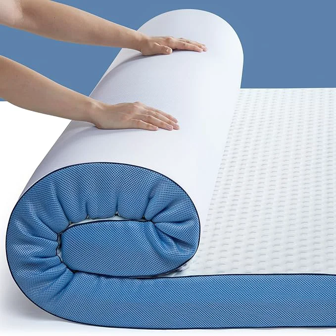 Superior PERLECARE 3 Inch Firm Mattress Topper King Size Cooling Gel-Infused Bamboo Smart