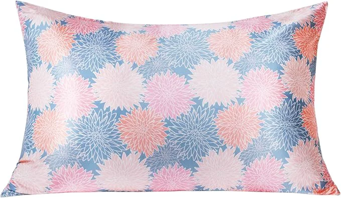 Exclusive MANSPHIL King Pink Floral Silk Pillow Cases Reliable