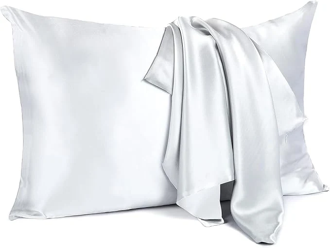 Fine Crafted MANSPHIL Gray Queen 6A Mulberry Silk Pillowcase Specialty