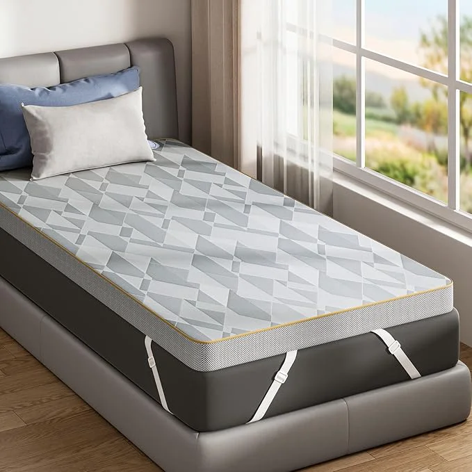 Certified PERLECARE Firm Mattress Topper Twin XL Mattress Pad Elegant