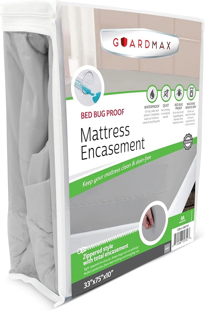 Healthy Guardmax Jersey Knitted Cot Size Zippered Mattress Encasement User-Friendly