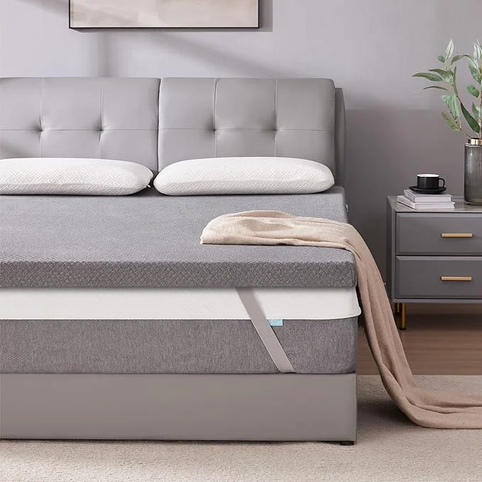 World-Class SINWEEK 3 Inch Gel Memory Foam Mattress Topper Queen Size Pad Dependable