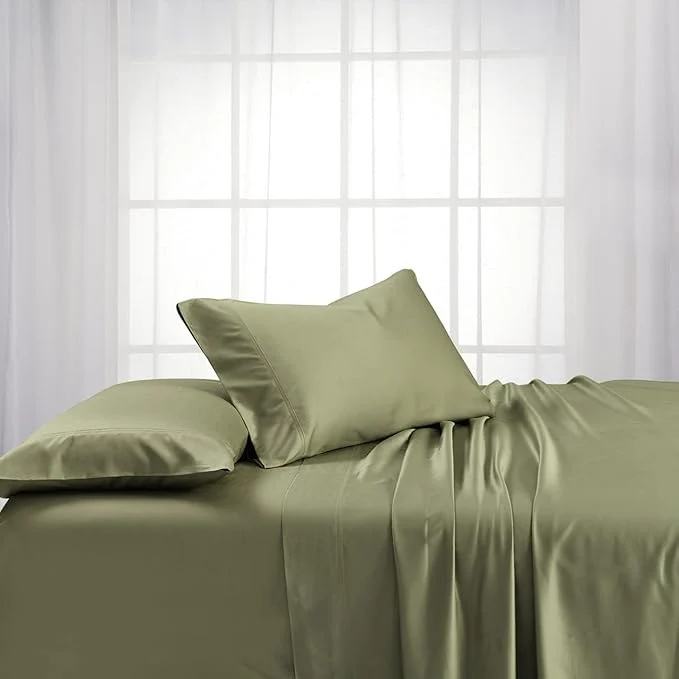 Contemporary Royal Hotel Bedding Natural Viscose Made from Bamboo Sheets Soft Cooling Efficient