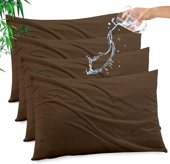 Eco-Friendly Gogreen Bamboo Rayon Waterproof Pillow Protector Breathable Pillow Cover Powerful