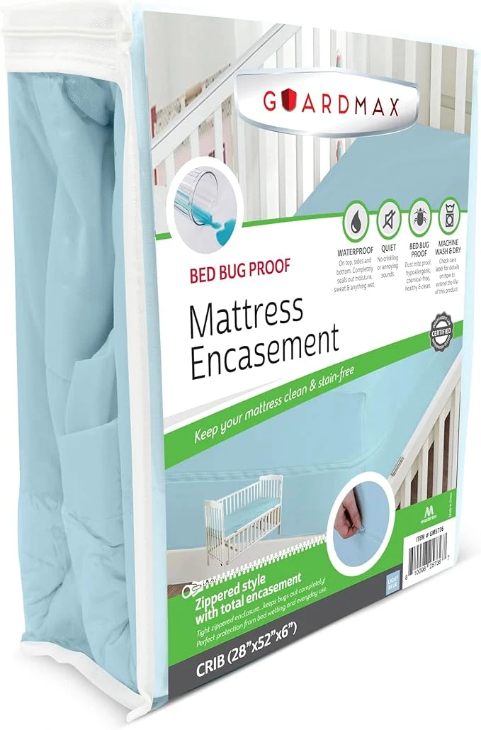Exceptional Guardmax Jersey Knitted Crib Size Zippered Mattress Encasement Original