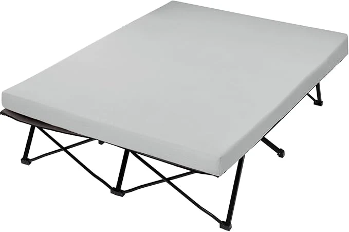 Sophisticated CYMULA Camping Cot Mattress 2in Memory Foam Sleeping Pad Soft Warm Non-Slip Exceptional