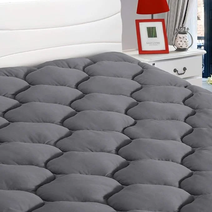 Original LEISURE TOWN Cotton California King Mattress Pad Fitted Quilted Mattress Cover Versatile