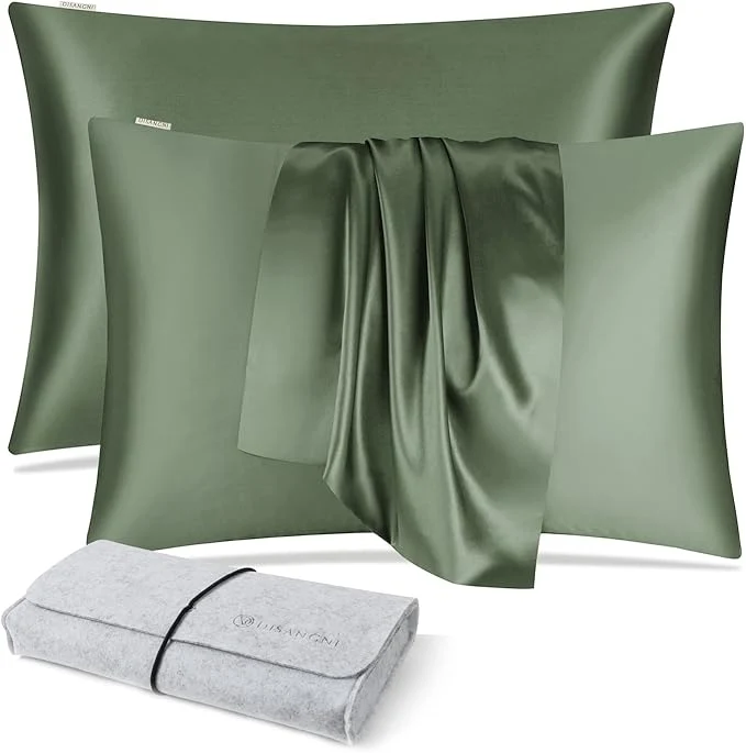 High-Performance DISANGNI Silk Pillow Cases 2 Packfor Hair and Skin Verified