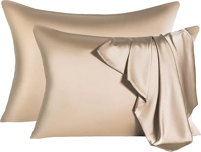 Fast 2 Pcs Mulberry Silk Pillowcase for Hair and Skin Cooling Silk Pillow Case Casual
