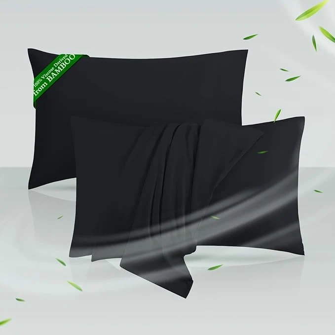 Healthy Cooling Pillowcases King Size Set of 2 Viscose Derived from Bamboo Quality