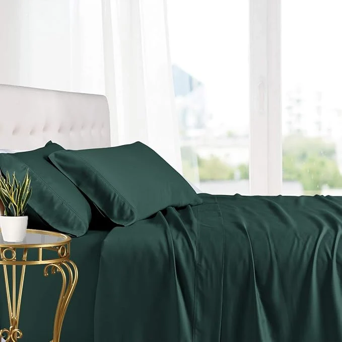 Prestigious Royal Hotel Bedding Natural Viscose Made from Bamboo Sheets Soft Cooling Environmentally Friendly