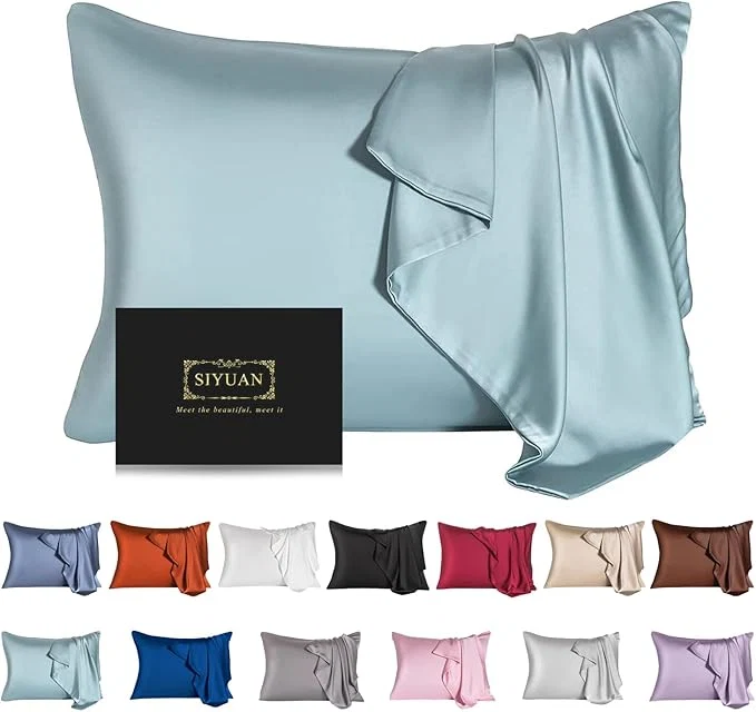 Secure Mulberry Silk Pillowcase for Hair and Skin Standard Size Cooling Silk Pillow Comfortable