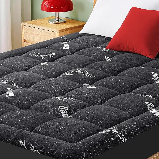 Official Mattress Pad Twin Size Cooling Pillow Top Mattress Topper Ultra Soft Viscose World-Class