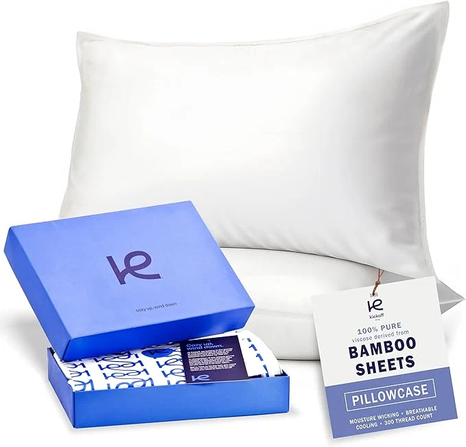 High-Quality Kickoff Viscose Bamboo Pillowcase Organic Hidden Zippered Viscose Bamboo Optimized