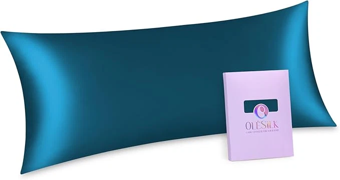 Practical OLESILK Silk Body Pillowcase 20×54 Zippered Mulberry Silk Fashionable