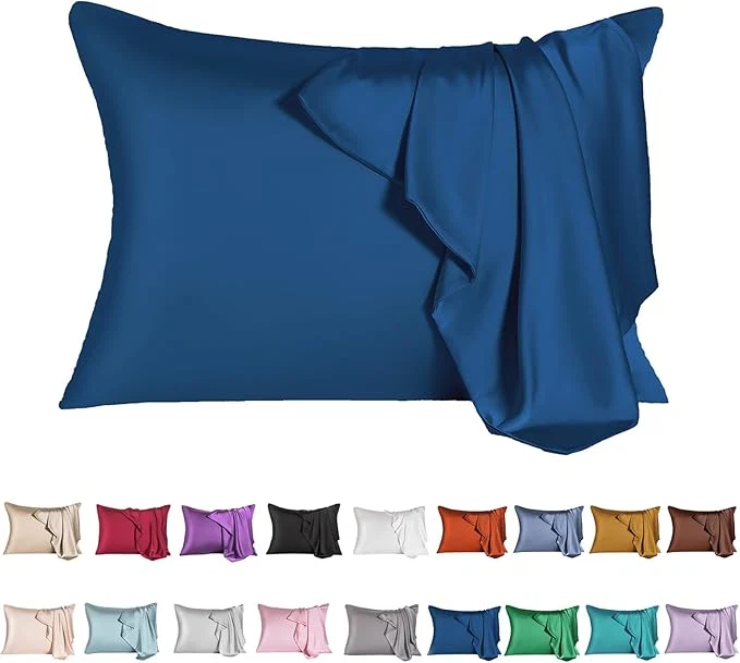 Secure Mulberry Silk Pillowcase for Hair and Skin Queen Size Cooling Silk Pillow Case Modern