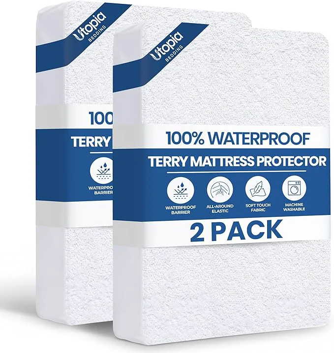 Specialty Utopia Bedding Waterproof Mattress Protector Full XL Size 2 Pack Premium 200 Top-Quality