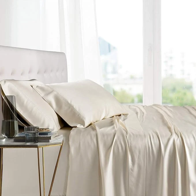 High-Quality Royal Hotel Bedding Natural Viscose Made from Bamboo Sheets Soft Cooling Secure