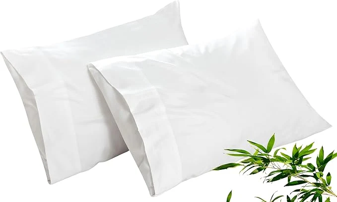 Superior Royale Linens Cooling Pillow Cases King Size Set of 2- Rayon Derived from Smooth