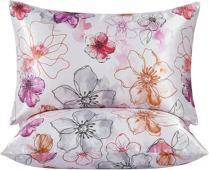 Minimalist YIYEA Viscose Derived from Bamboo Pillow Cases Set of 2 600 Thread Count Exceptional