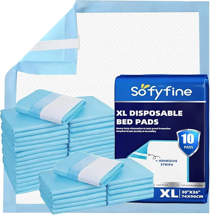 Original Design SOFYFINE Bed Pads with Adhesive Strip 30 x36 Thicken Elderly Adults Powerful