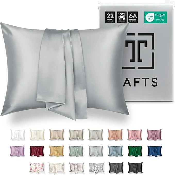 Practical Tafts Silk Pillow Cases – 22mm Pure Mulberry 6A Silk Pillowcase Premium