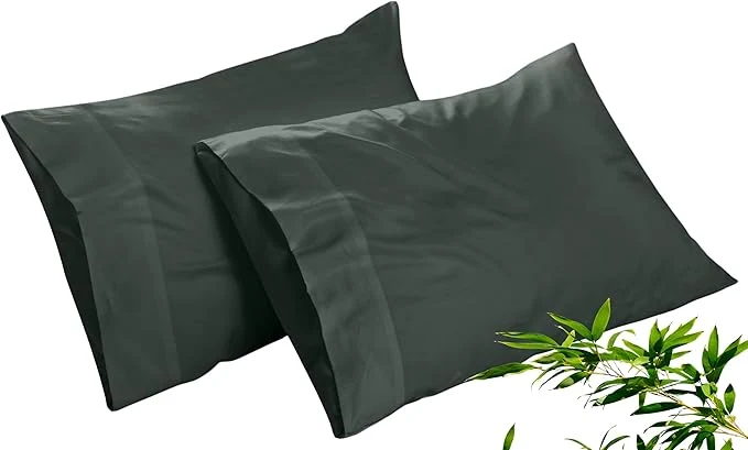 Official Royale Linens Cooling Pillow Cases King Size Set of 2- Rayon Derived from Elegant