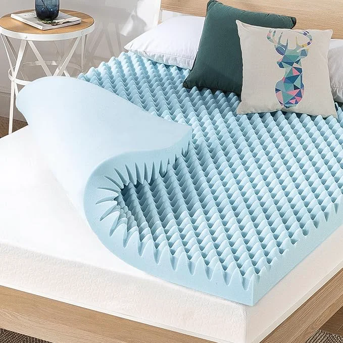 High-Quality Price Mattress 4 Inch Egg Crate Memory Foam Mattress Topper Superior