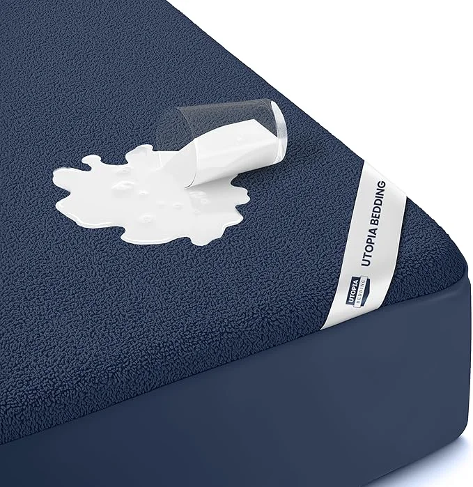 Clean Full Size Mattress Protector Waterproof Premium 200 GSM Terry Mattress Cover Stylish