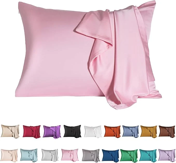 Consistent Mulberry Silk Pillowcase for Hair and Skin Standard Size Cooling Silk Pillow Easy-to-Use