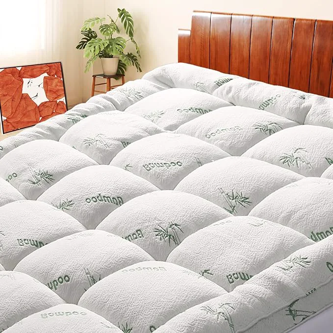 Versatile Mattress Topper RV King Size Cooling Extra Thick Breathable Viscose Made from Durable